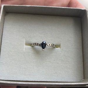 Zales Pear-Shaped sapphire ring